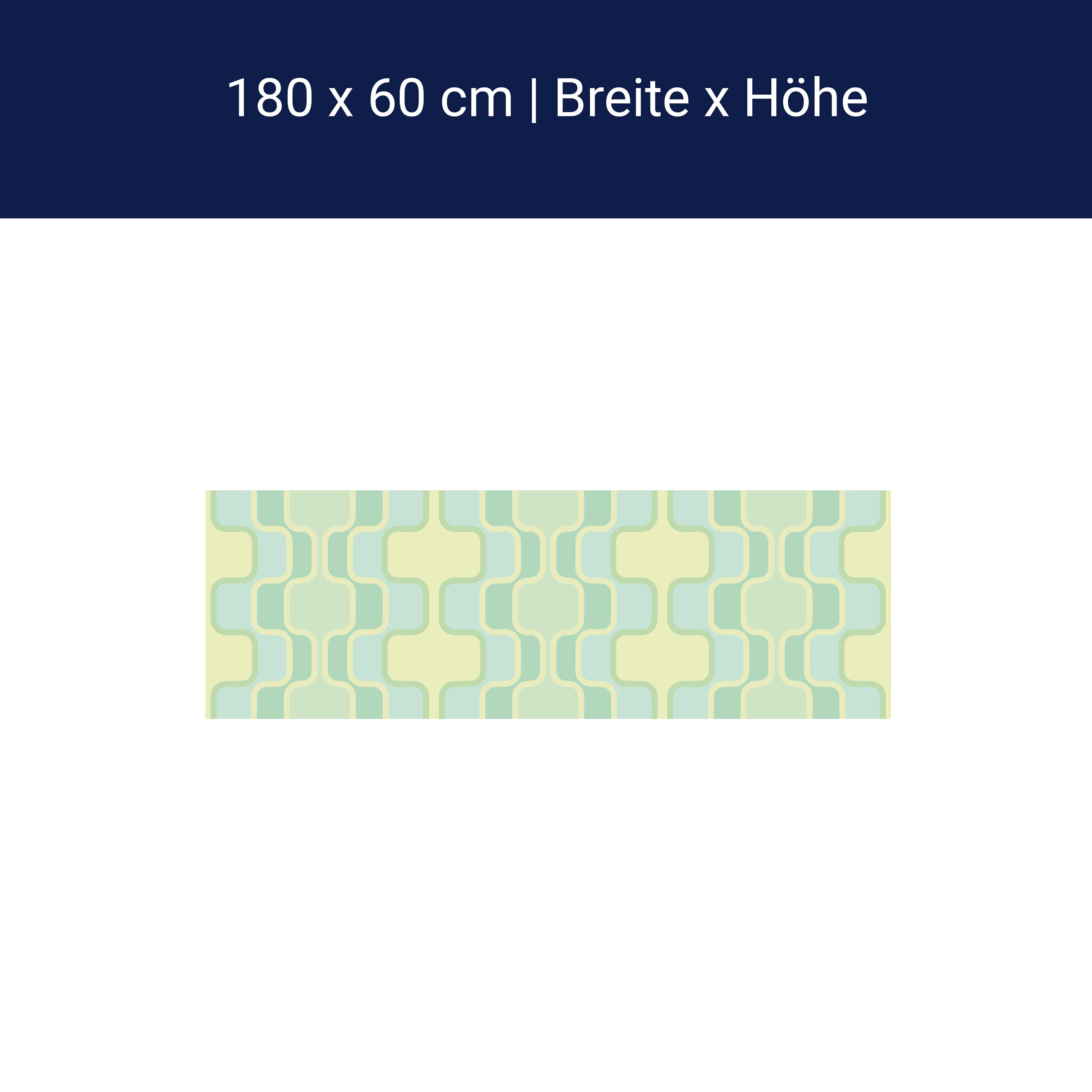 Küchenrückwand Retromuster Pastellgrün Muster M0109