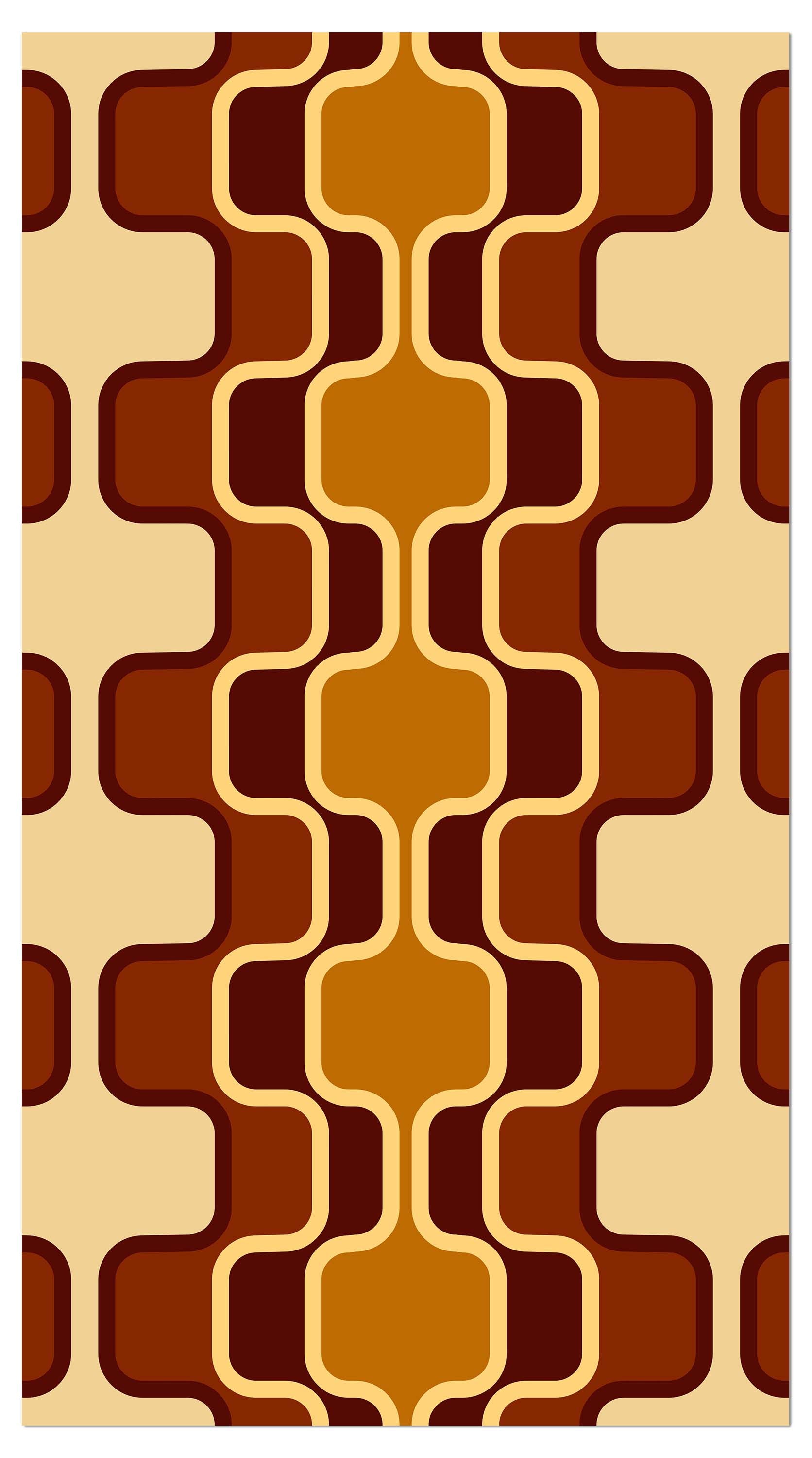 Garderobe Retromuster Braun Muster M0110 entdecken - Bild 4