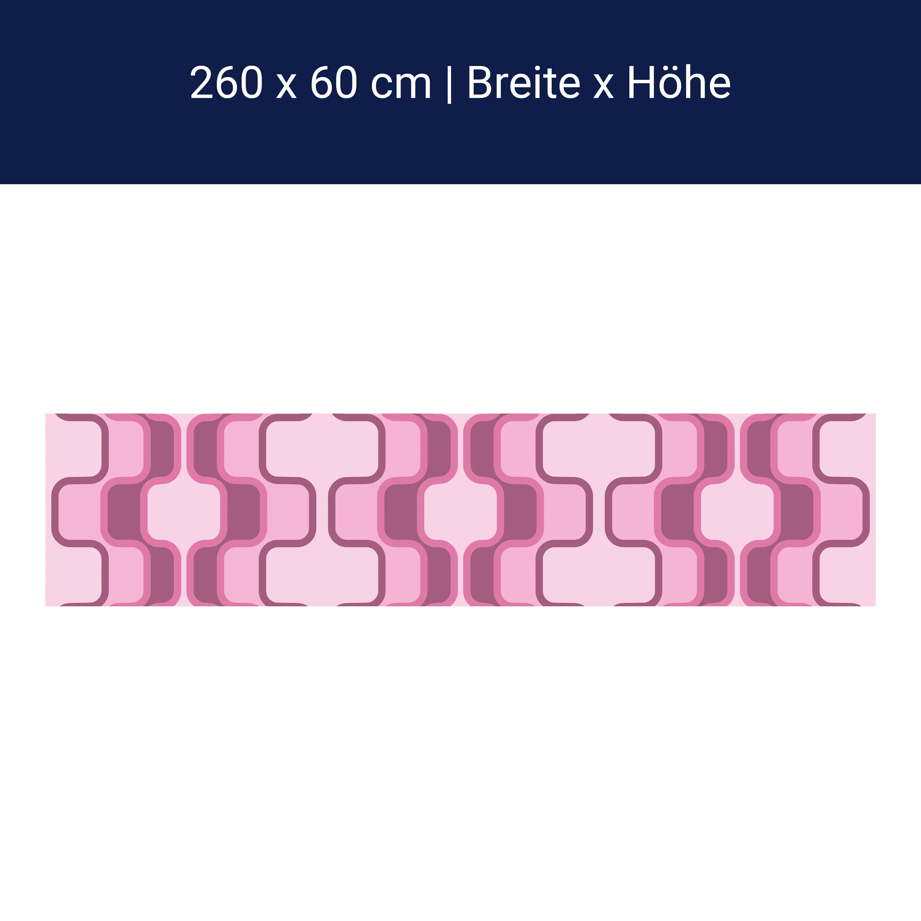 Küchenrückwand Retromuster Pink Muster M0112