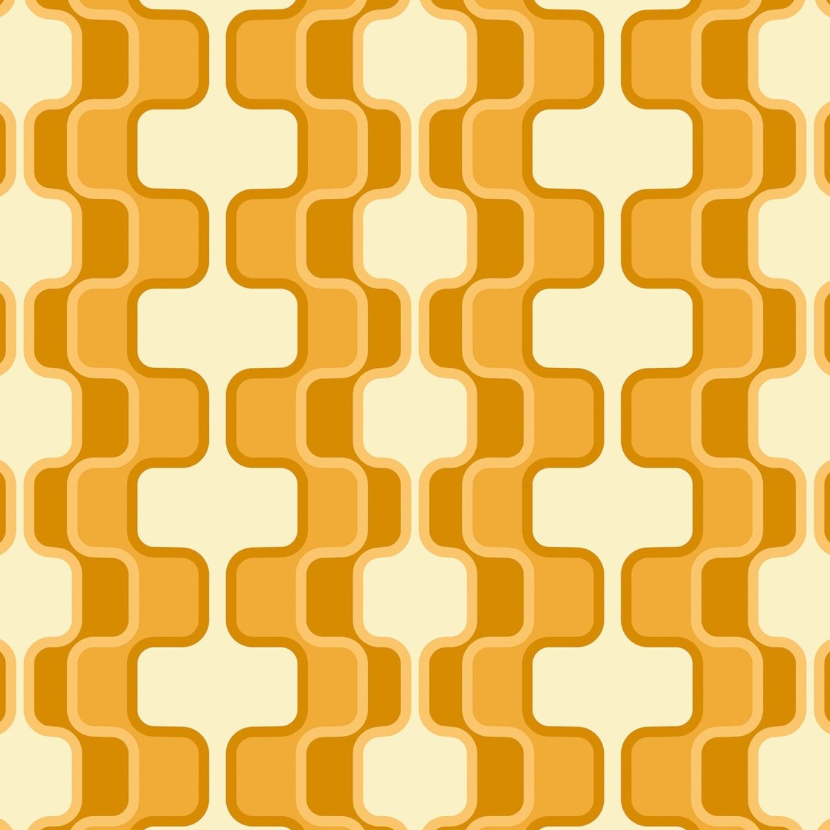 Beistelltisch Retromuster Sonnengelb Muster M0114 entdecken - Bild 2