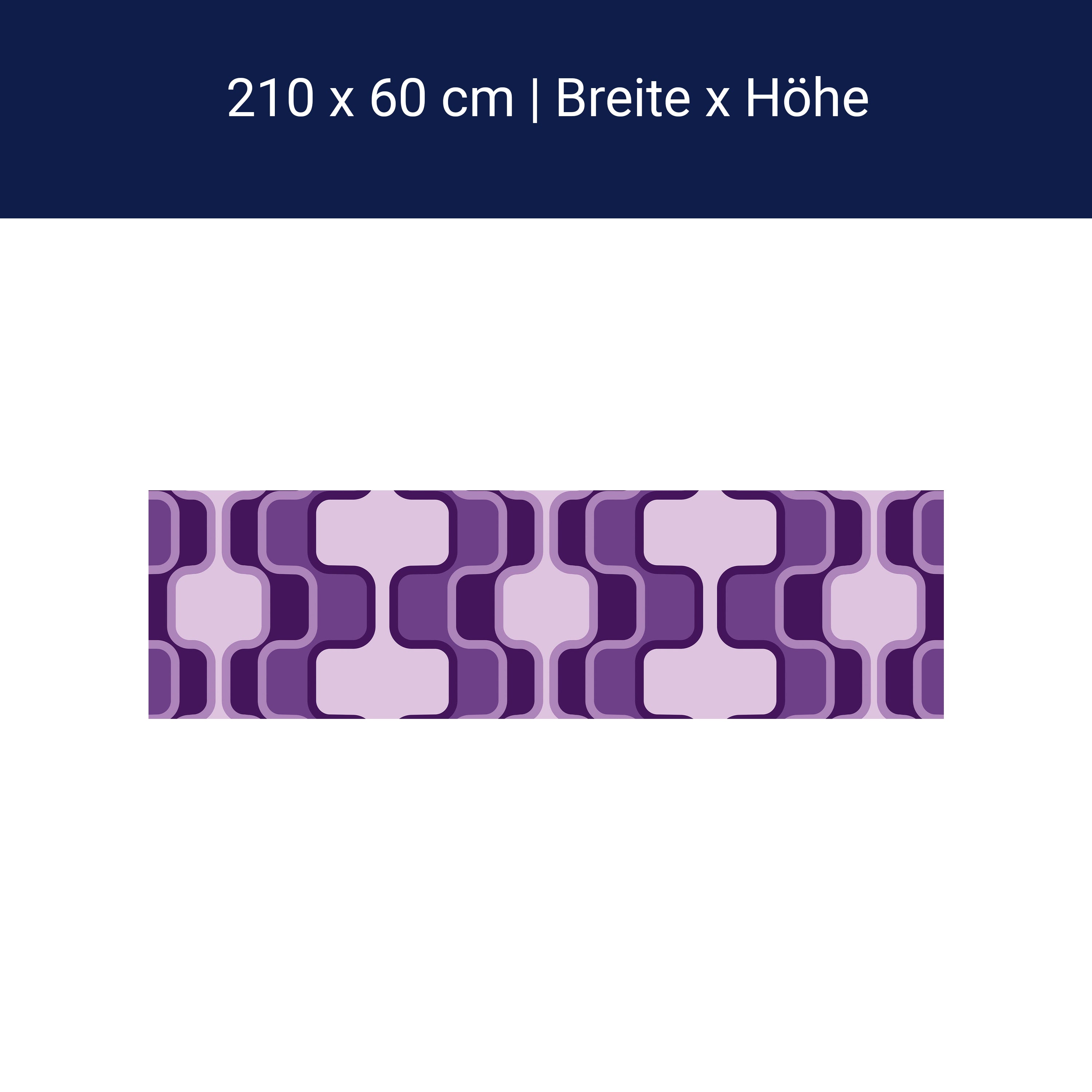 Küchenrückwand Retromuster Violett Muster M0115