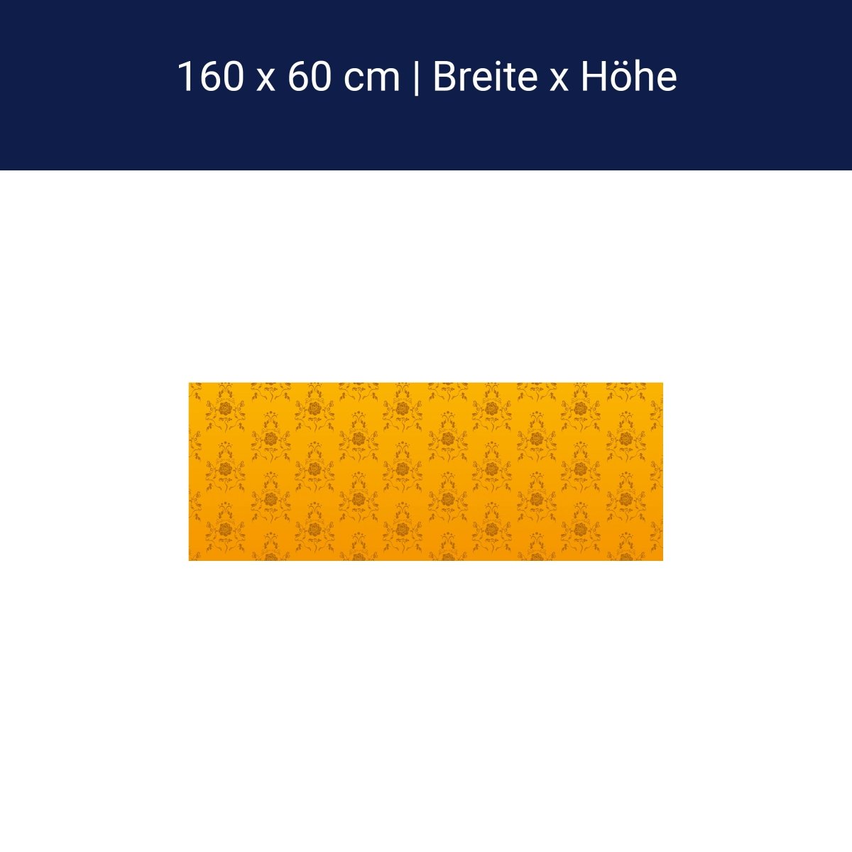 Küchenrückwand Barock Gelb Muster M0118