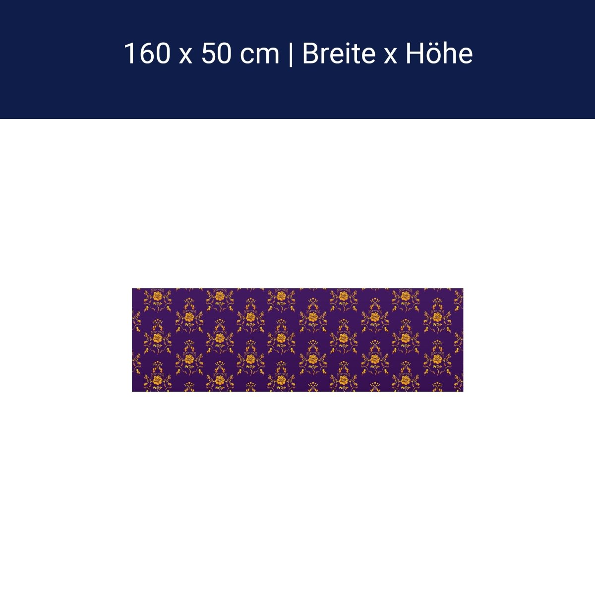 Küchenrückwand Barock Lila Muster M0120