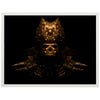 Poster goldene Totenmaske, Schädel, Schmuck, Skull M0125