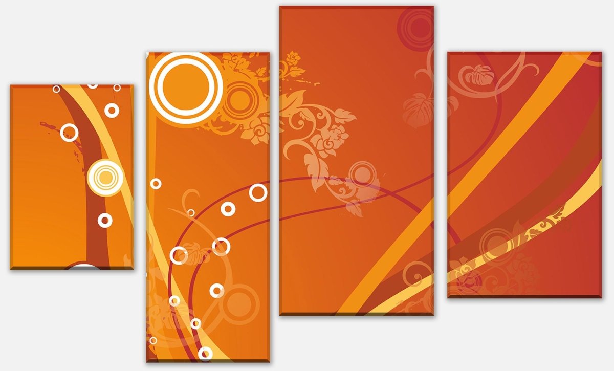 Leinwandbild Mehrteiler Angela Floral M0169