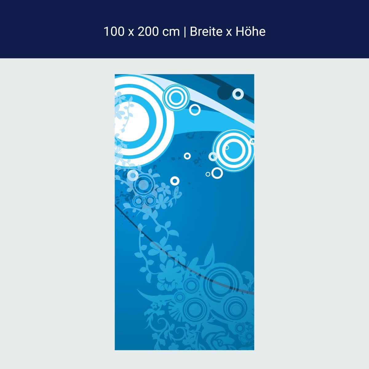 Duschwand Isolde Floral M0171