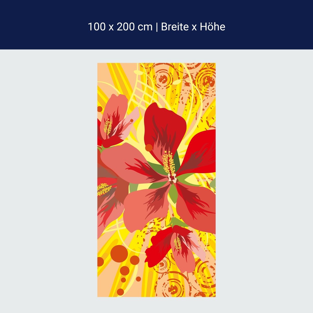 Duschwand Victoria Floral M0188