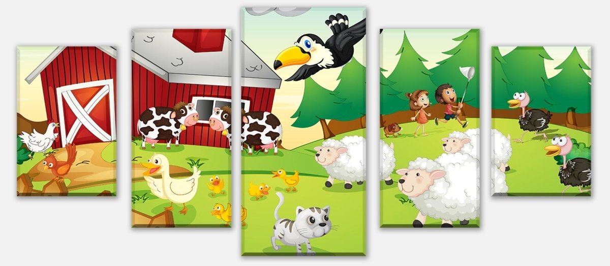 Leinwandbild Mehrteiler Auf dem Land M0280 entdecken - Bild 1