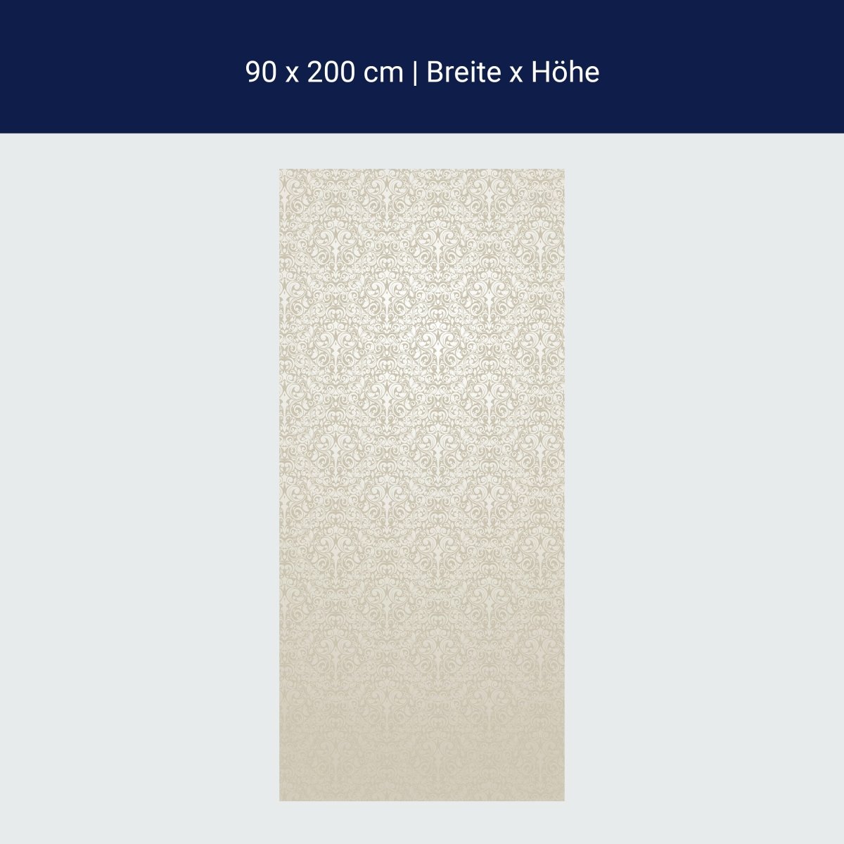 Duschwand Barockmuster Beige M0306
