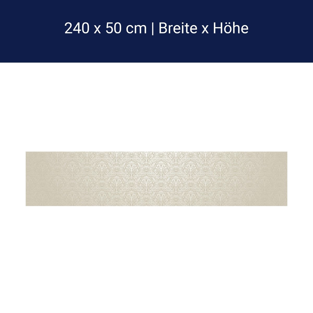 Küchenrückwand Barockmuster Beige M0306