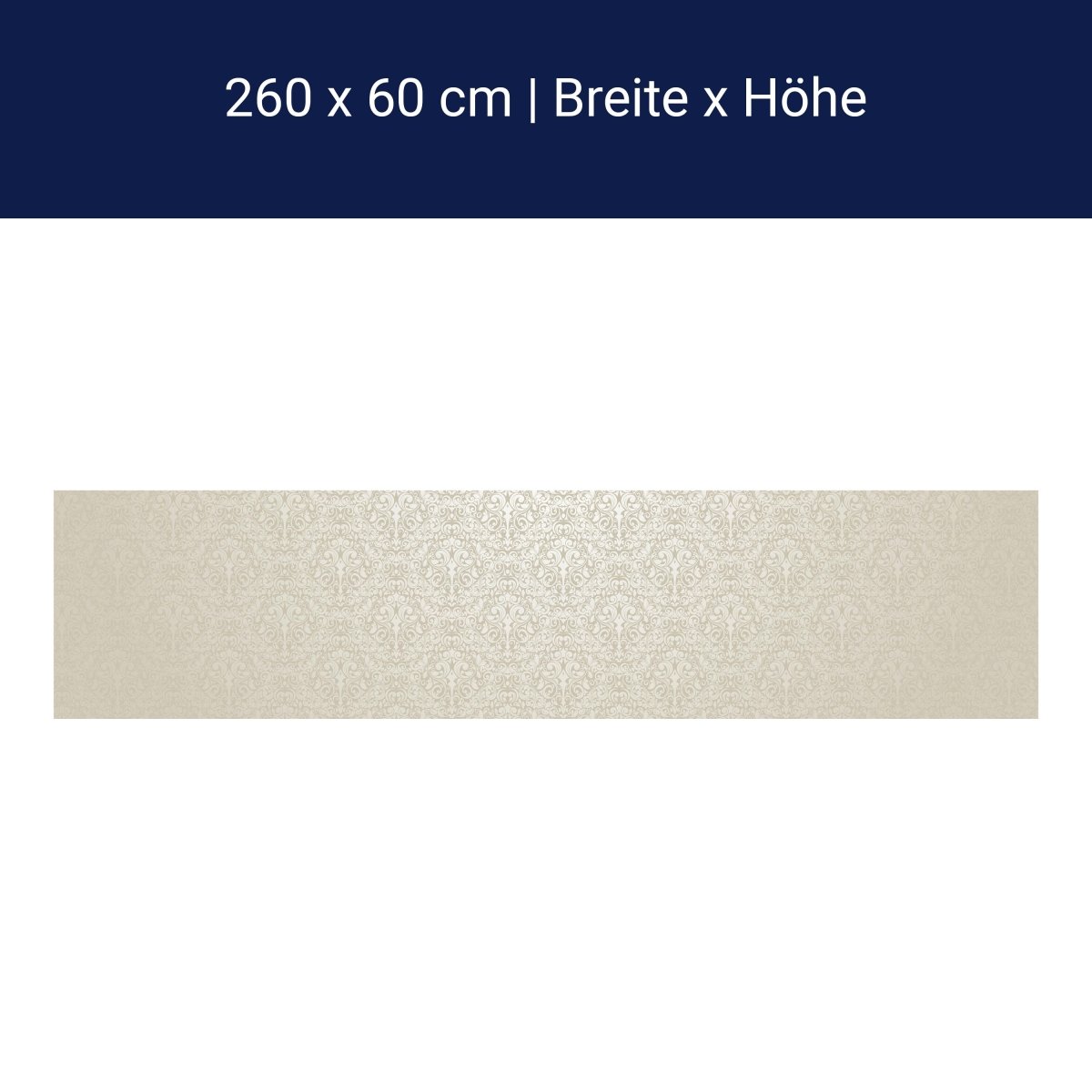 Küchenrückwand Barockmuster Beige M0306