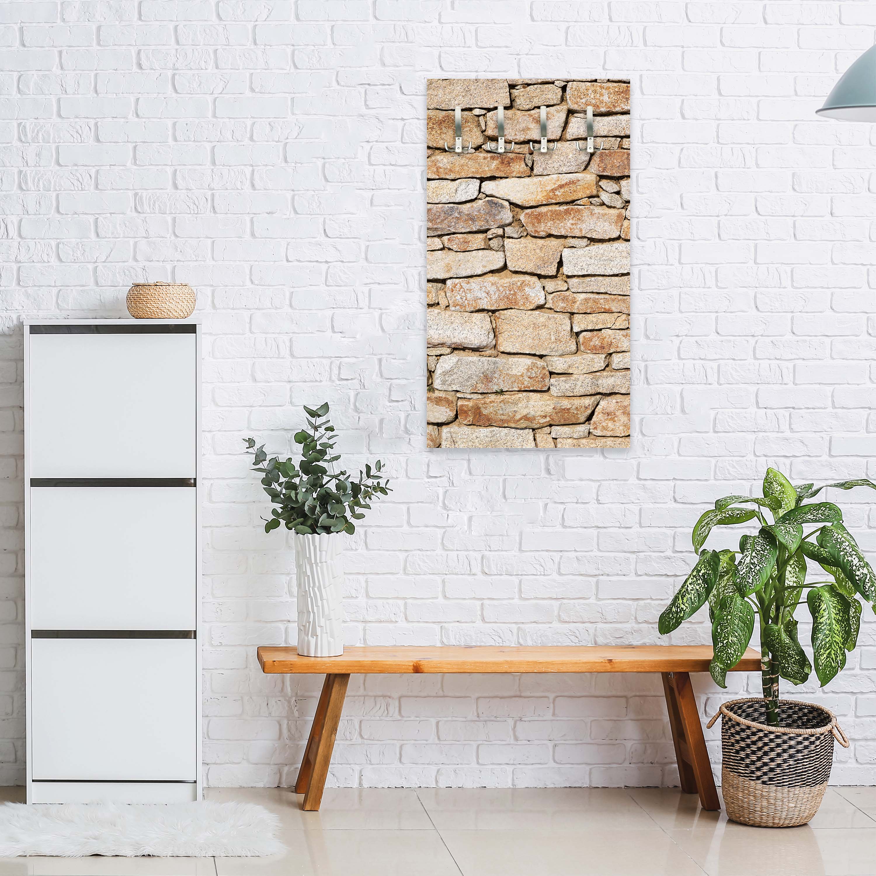 Garderobe Natursteinmauer Hell M0310 entdecken - Bild 3