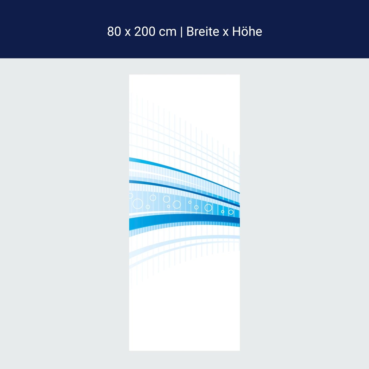 Duschwand Blaue Welle M0312