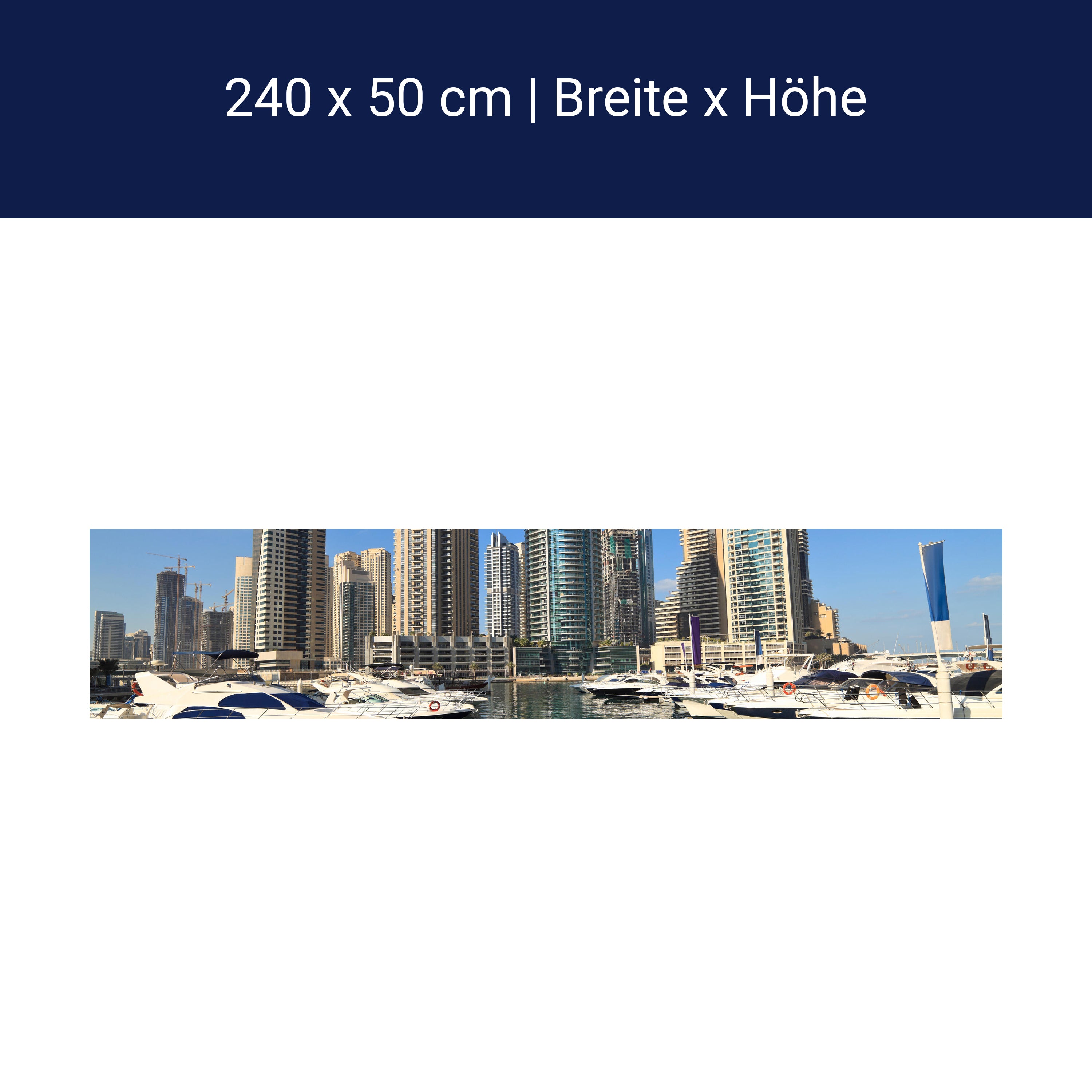 Küchenrückwand Dubai Skyline M0342