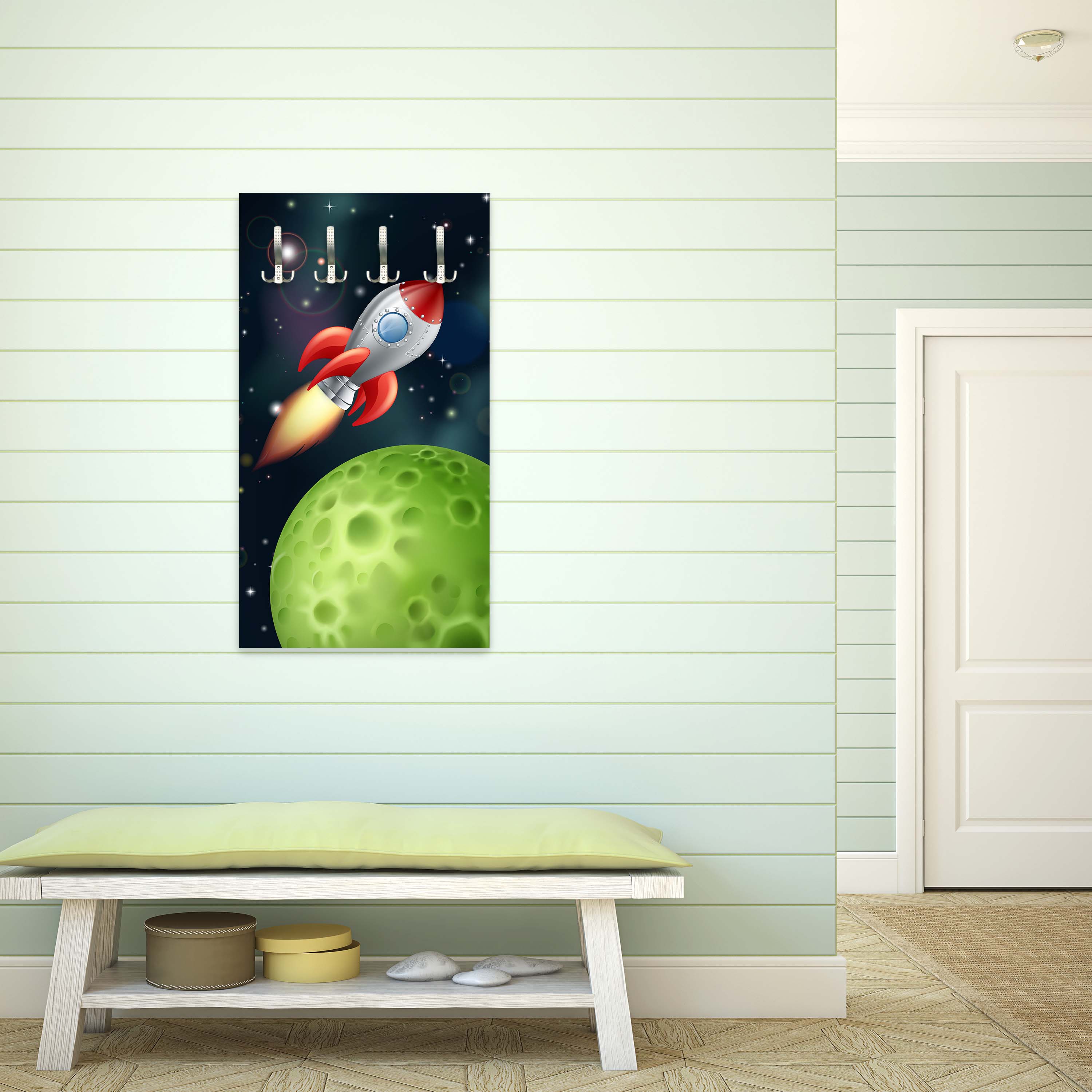 Garderobe Rakete im Weltall M0432 entdecken - Bild 3