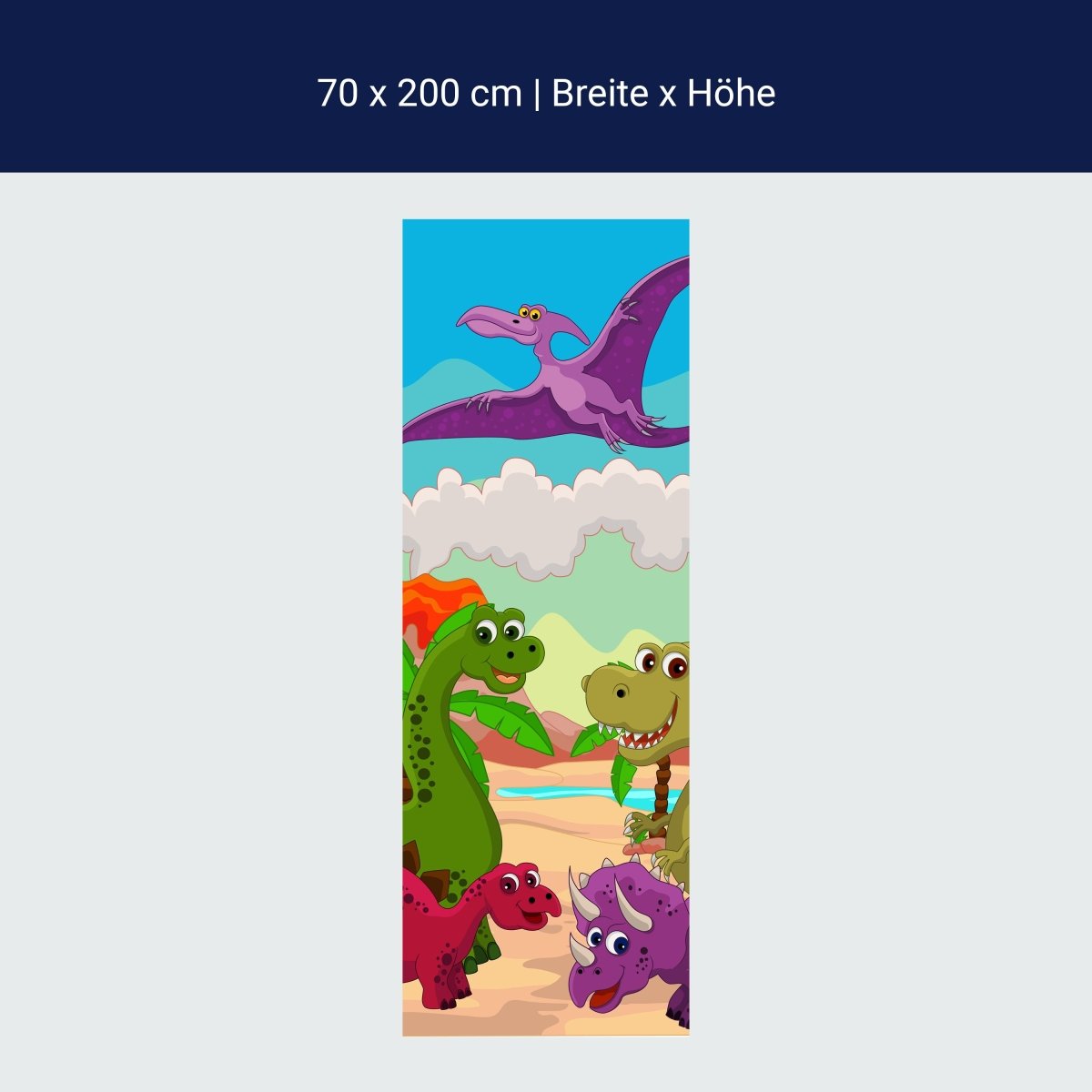 Duschwand Dinosaurier M0433