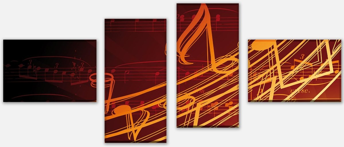 Leinwandbild Mehrteiler Musik M0465