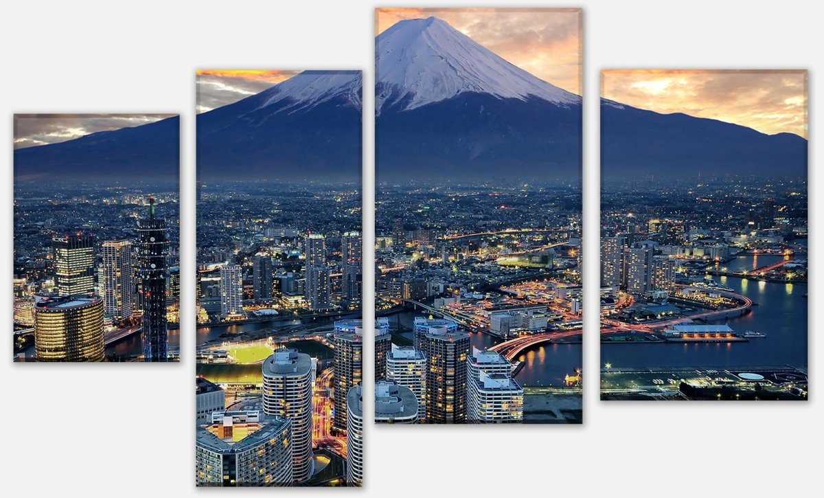 Leinwandbild Mehrteiler Yokohama M0509