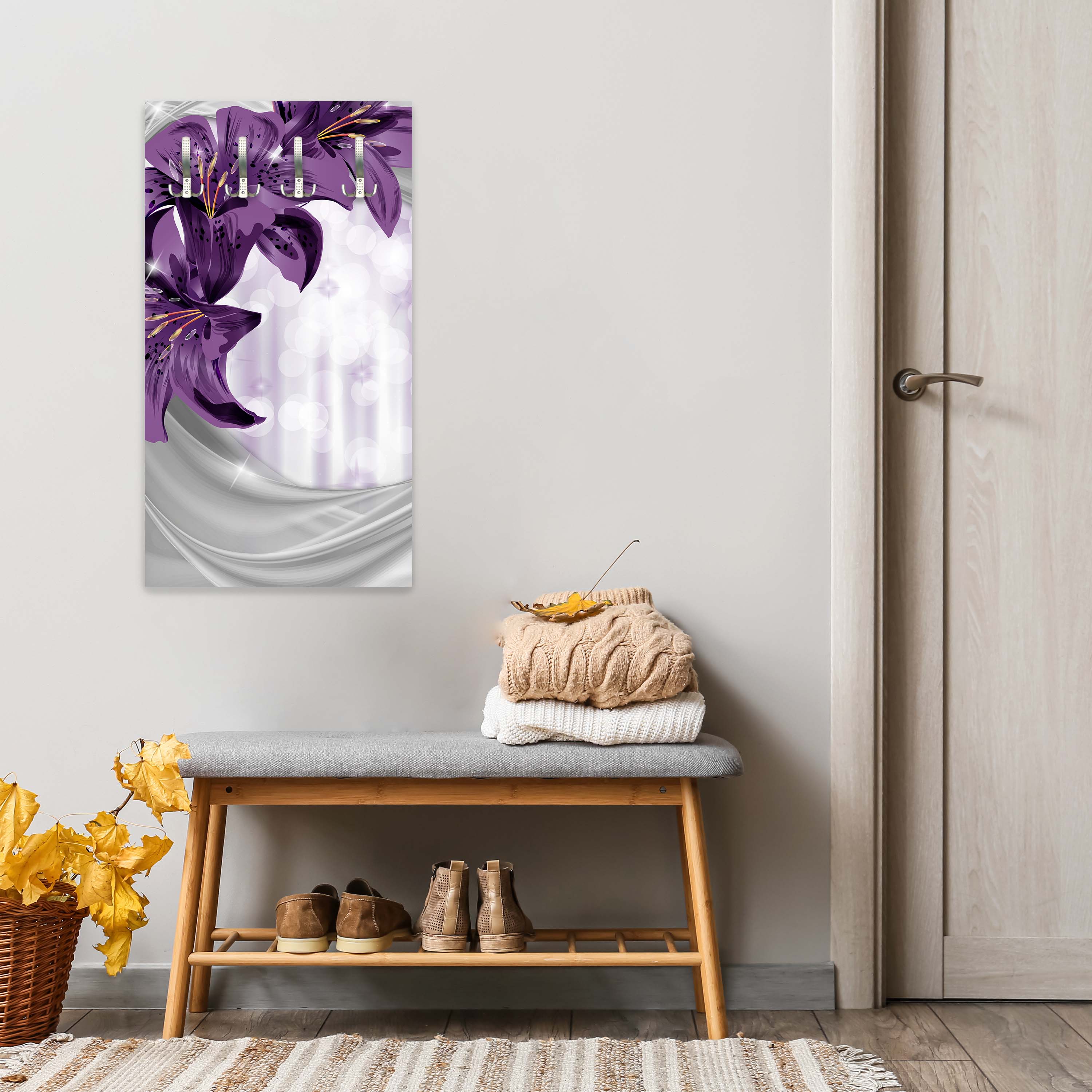 Garderobe Lilie Lila abstrakt M0526 entdecken - Bild 6