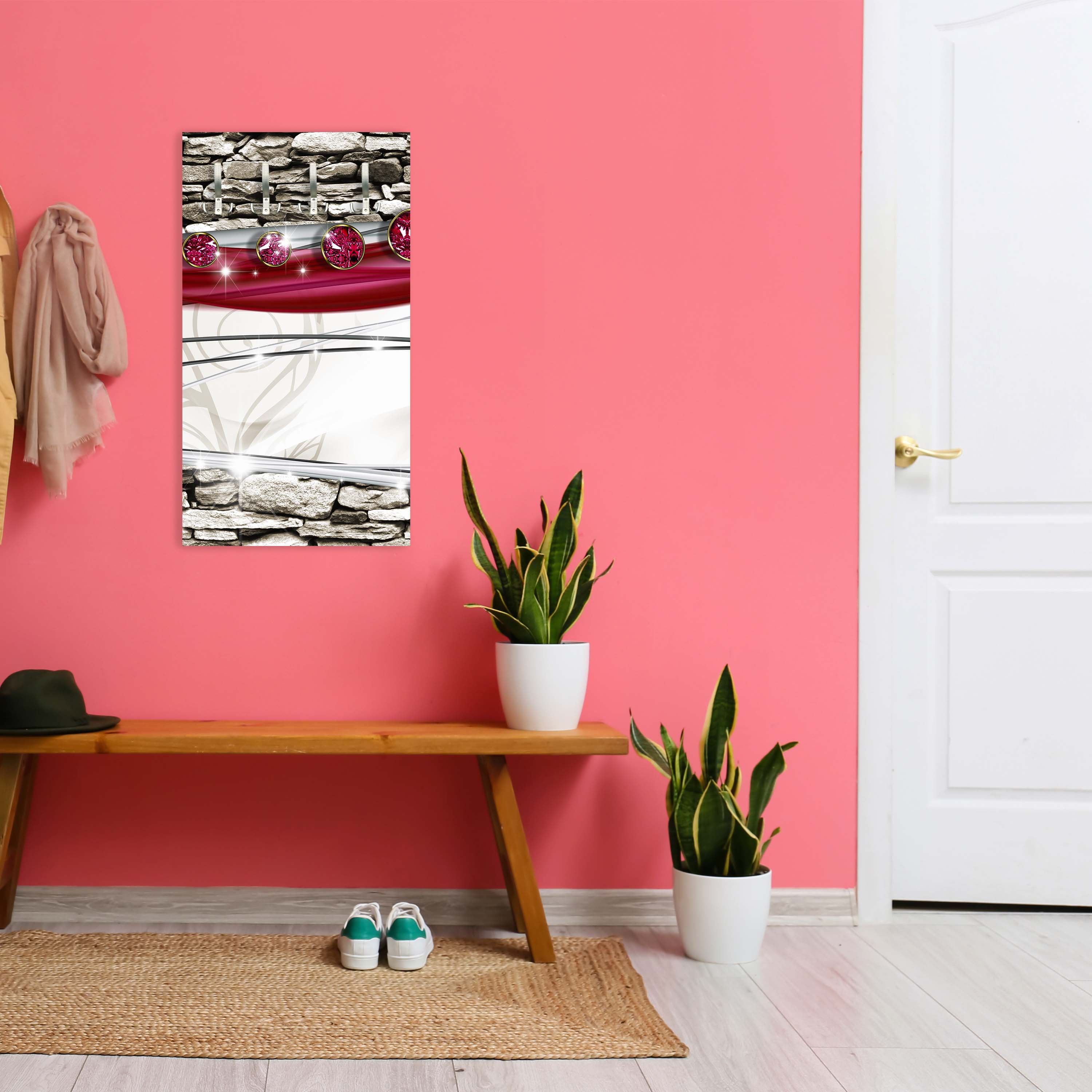 Garderobe Diamant Asia Steine Klinker M0537 entdecken - Bild 3