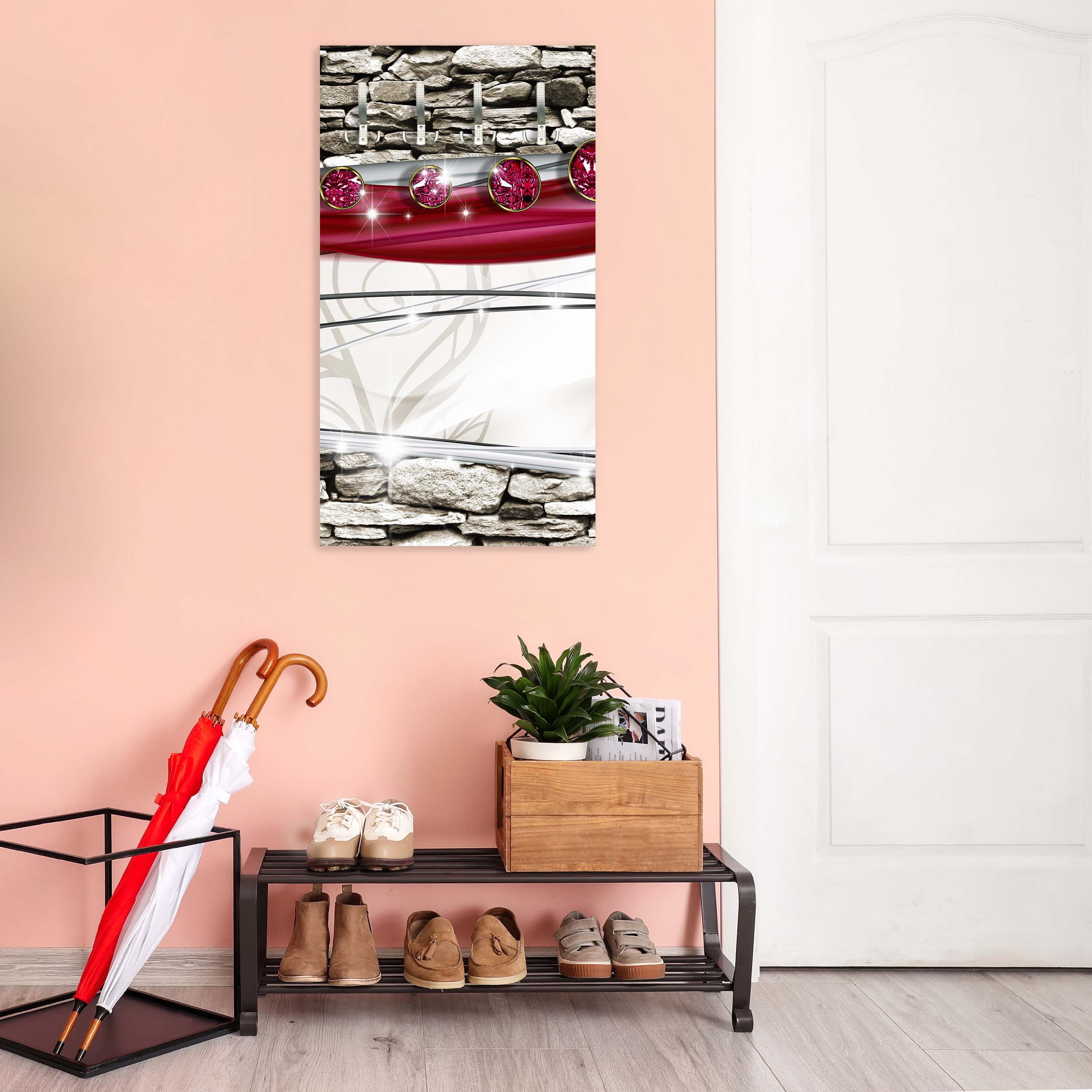 Garderobe Diamant Asia Steine Klinker M0537 entdecken - Bild 5