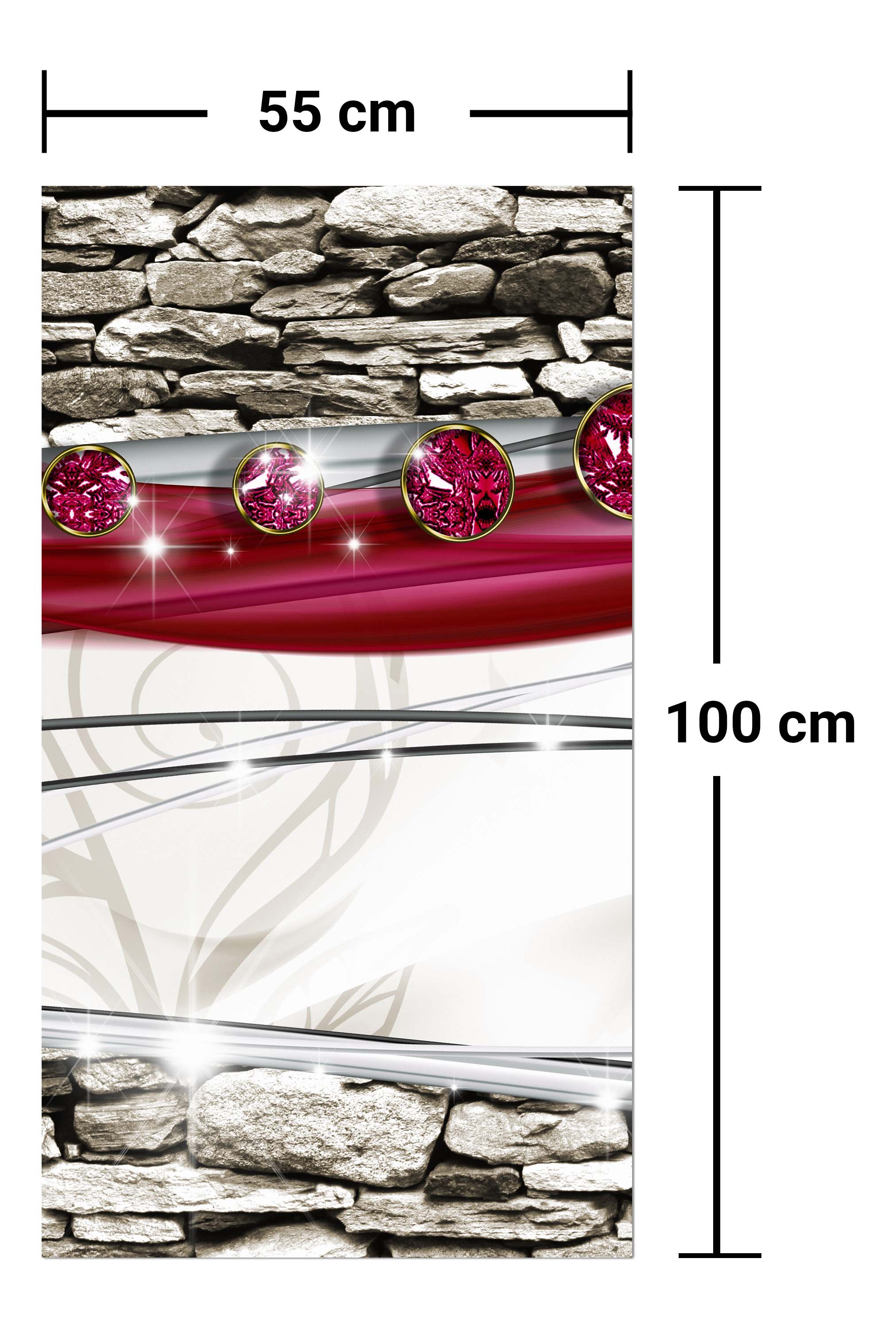 Garderobe Diamant Asia Steine Klinker M0537 entdecken - Bild 7