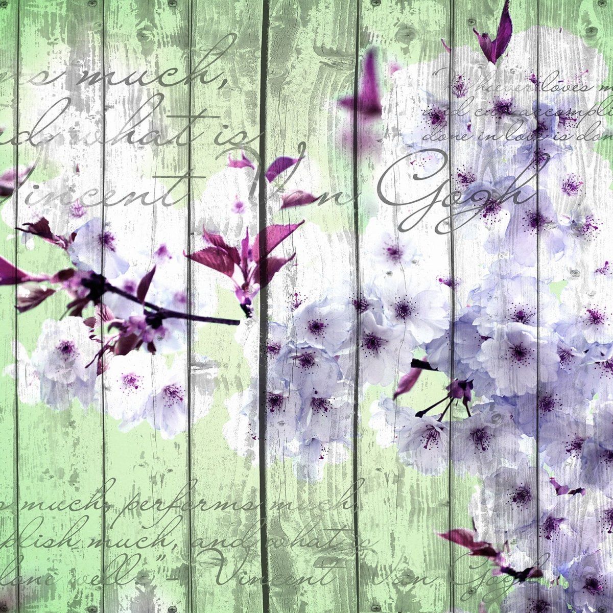 Beistelltisch Holz Blüten Zweig M0542 entdecken - Bild 2