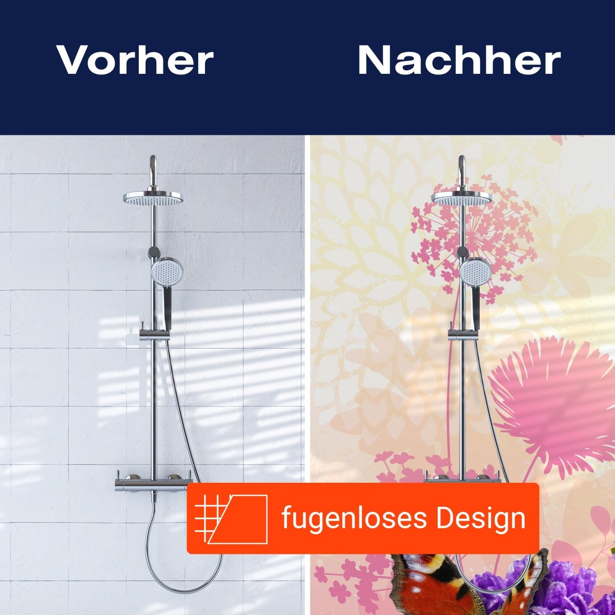 Duschwand Schmetterlinge M0579 entdecken - Bild 9