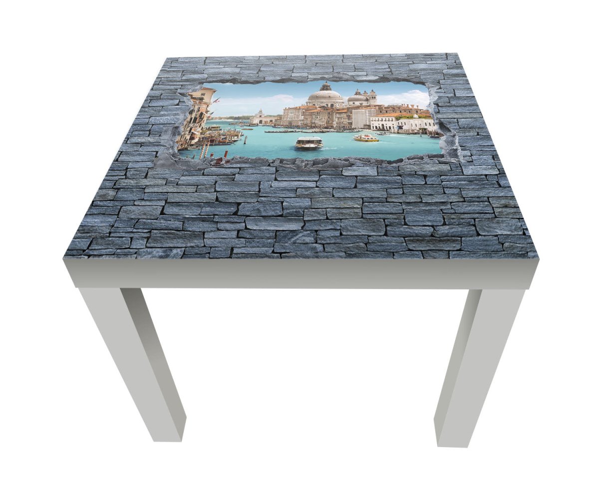 Beistelltisch 3D Basilica Santa Maria - grobe Steinmauer M0629 entdecken - Bild 1