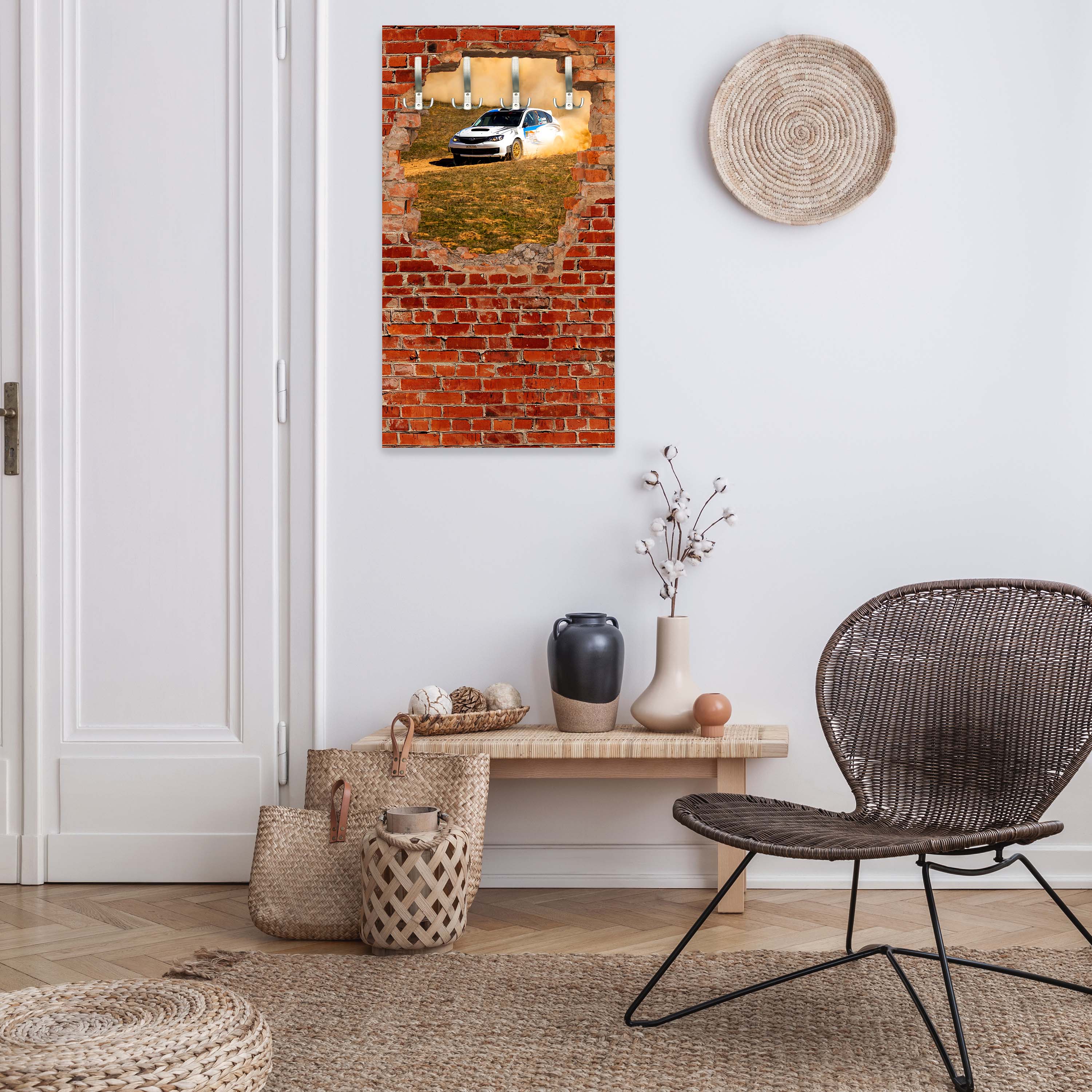 Garderobe Rallye Auto - Roter Backstein M0684 entdecken - Bild 5