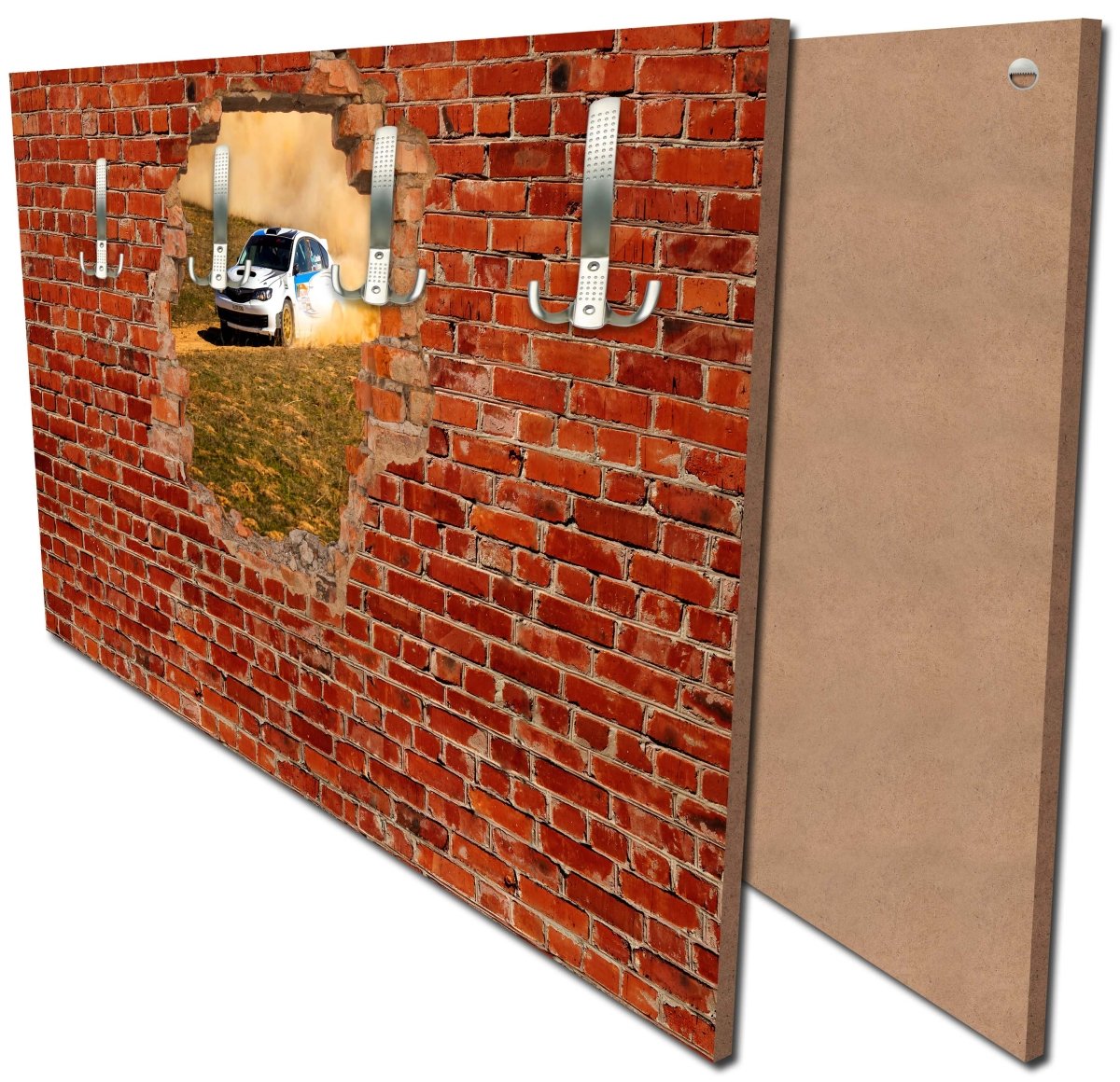 Garderobe Rallye Auto - Roter Backstein M0684