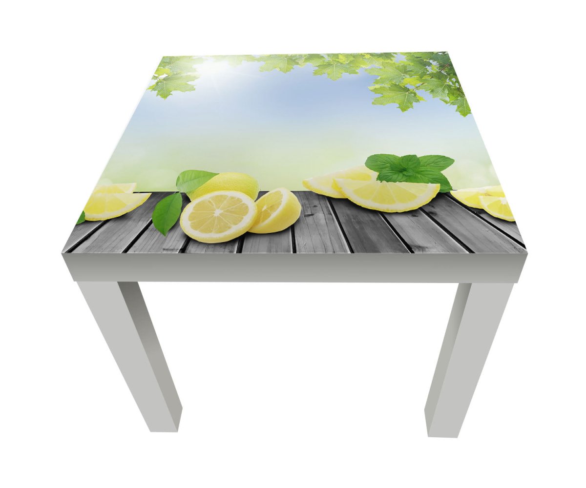 Beistelltisch Zitronen Grünen Hintergrund M0701 entdecken - Bild 1