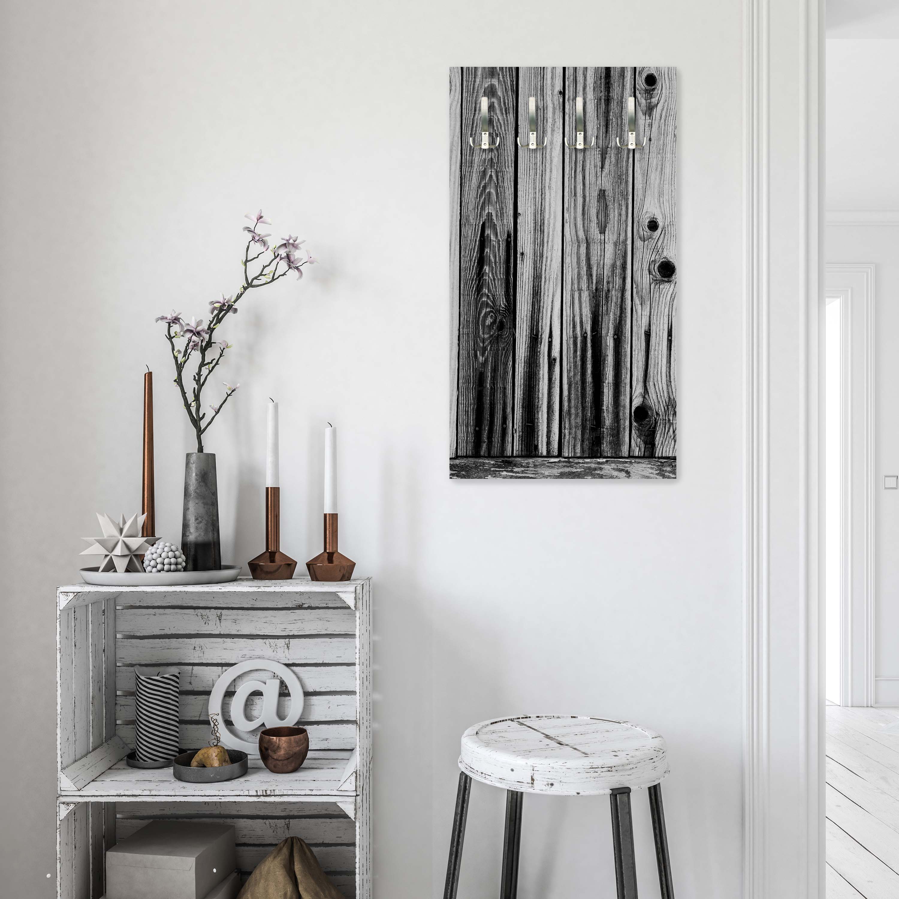 Garderobe Grunge Holzbretter M0723 entdecken - Bild 3