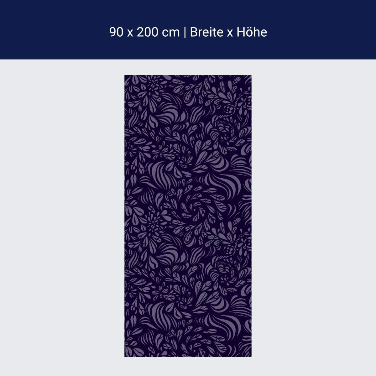 Duschwand Abstraktes Fantasie Blumenmuster M0778