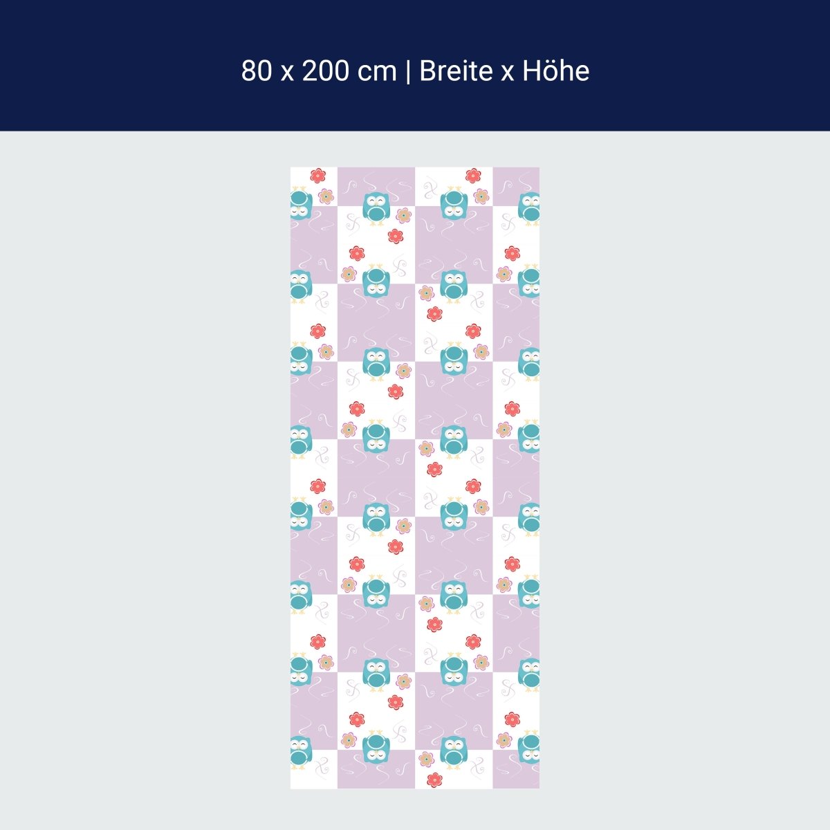 Duschwand Eulen-Muster M0985