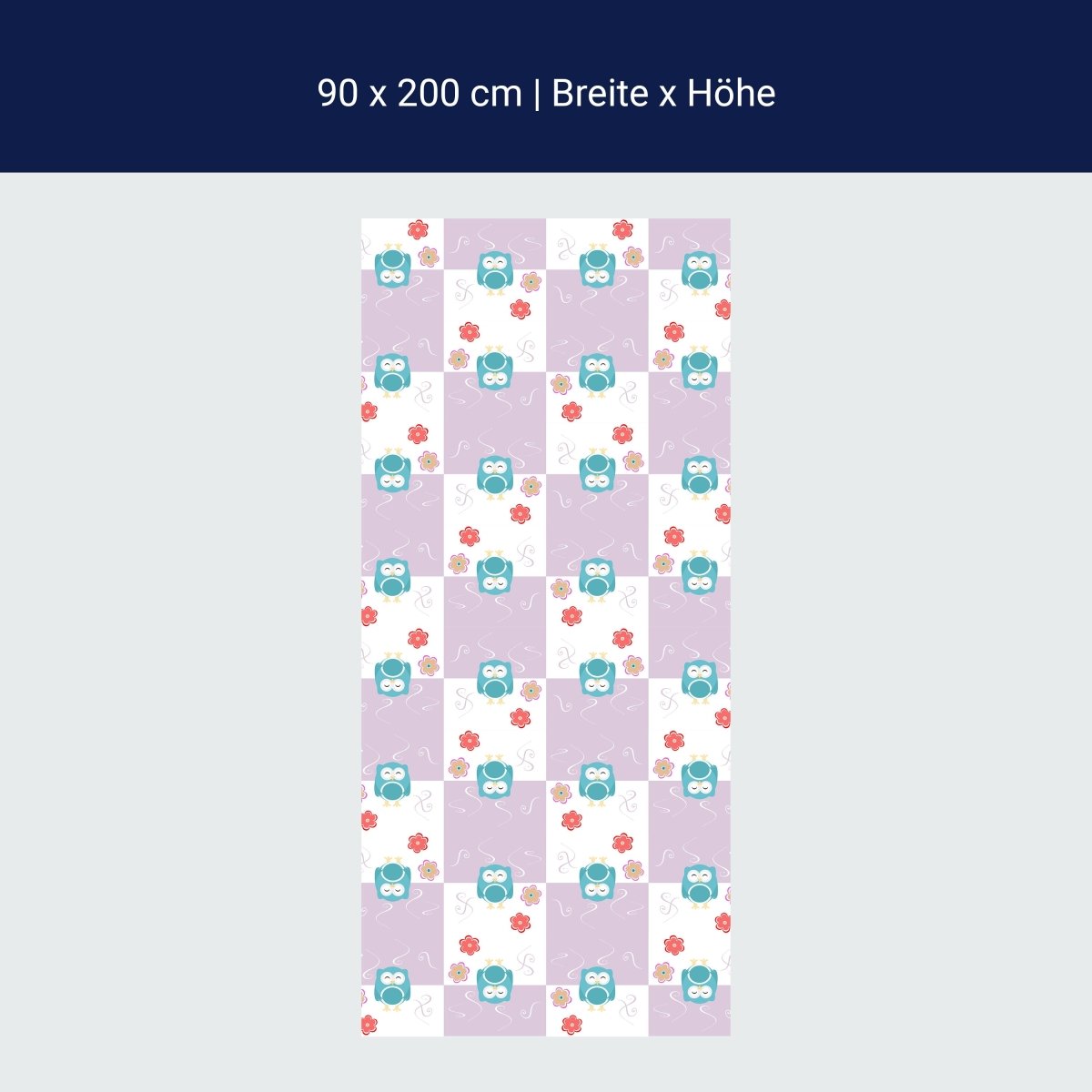 Duschwand Eulen-Muster M0985