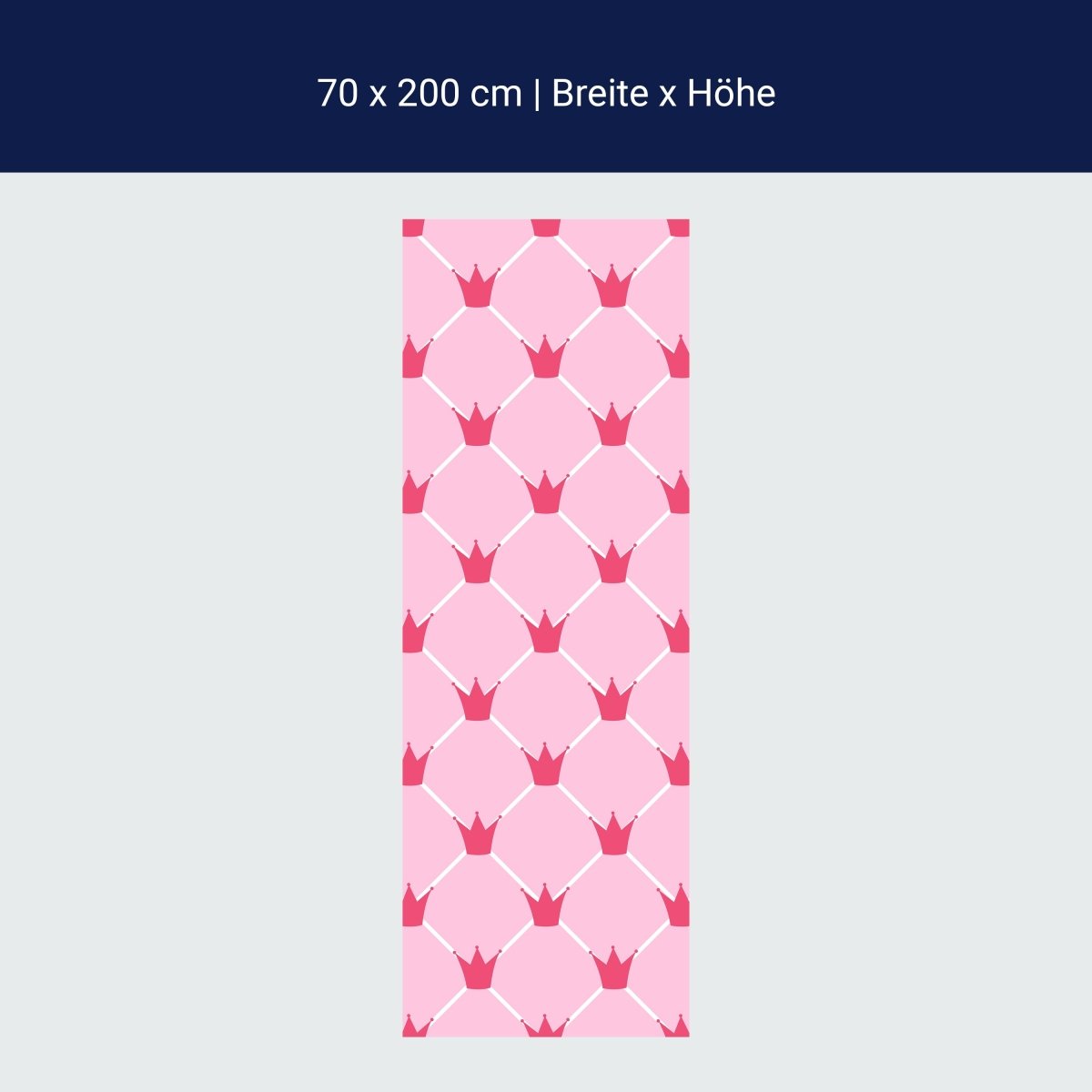 Duschwand Prinzessin Kronen M0989