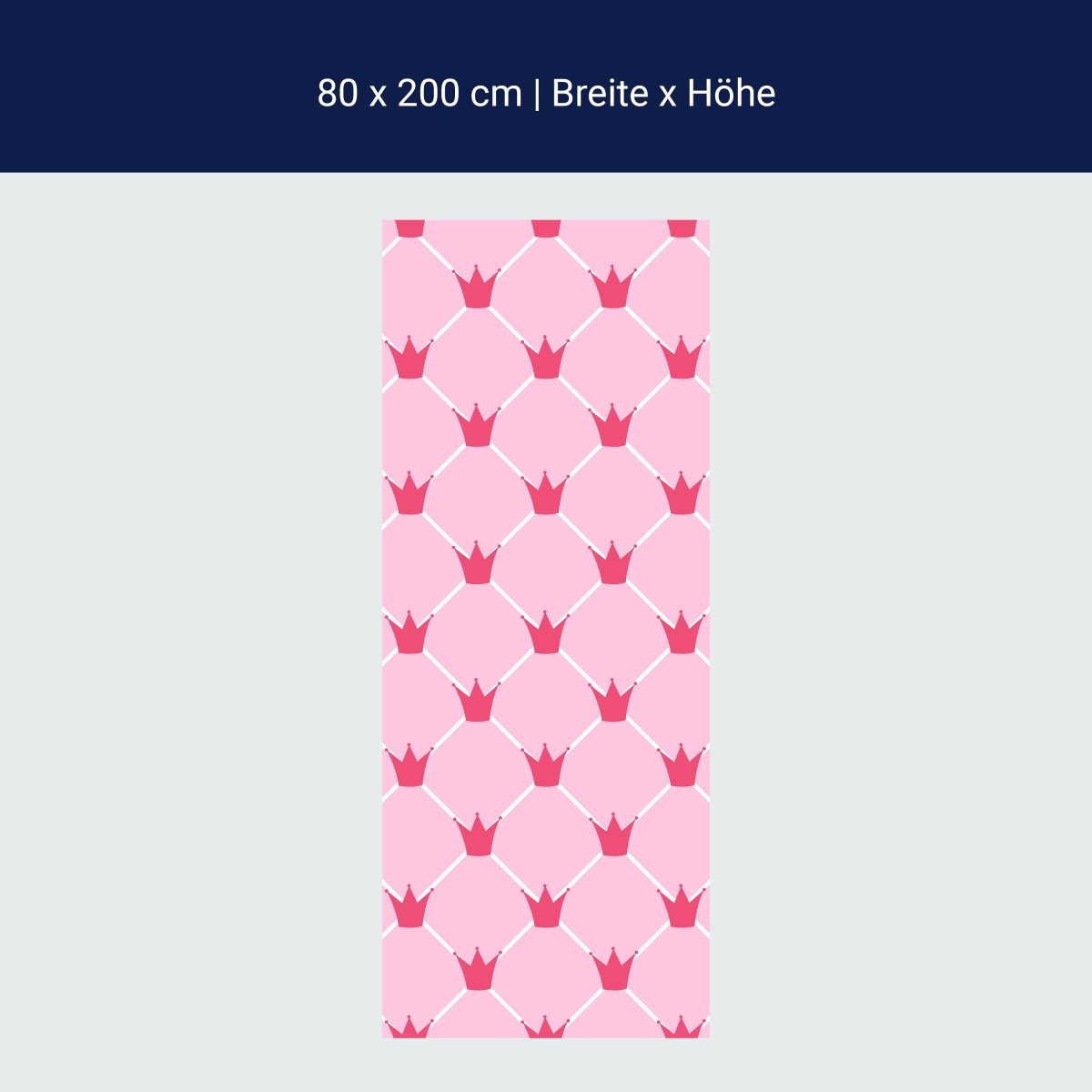 Duschwand Prinzessin Kronen M0989