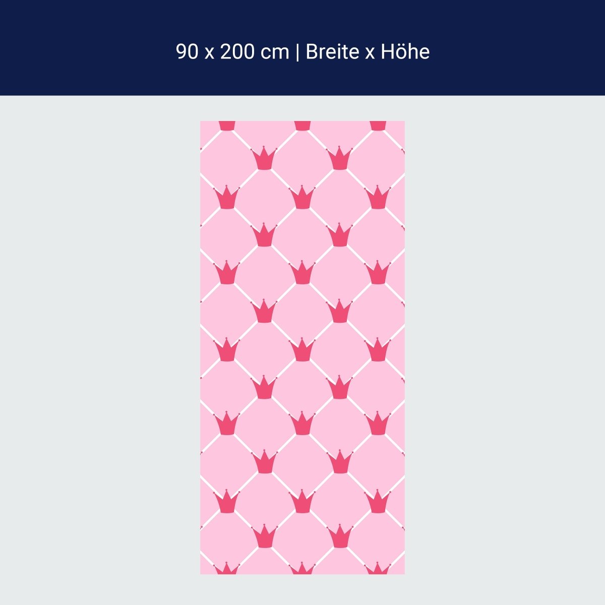 Duschwand Prinzessin Kronen M0989