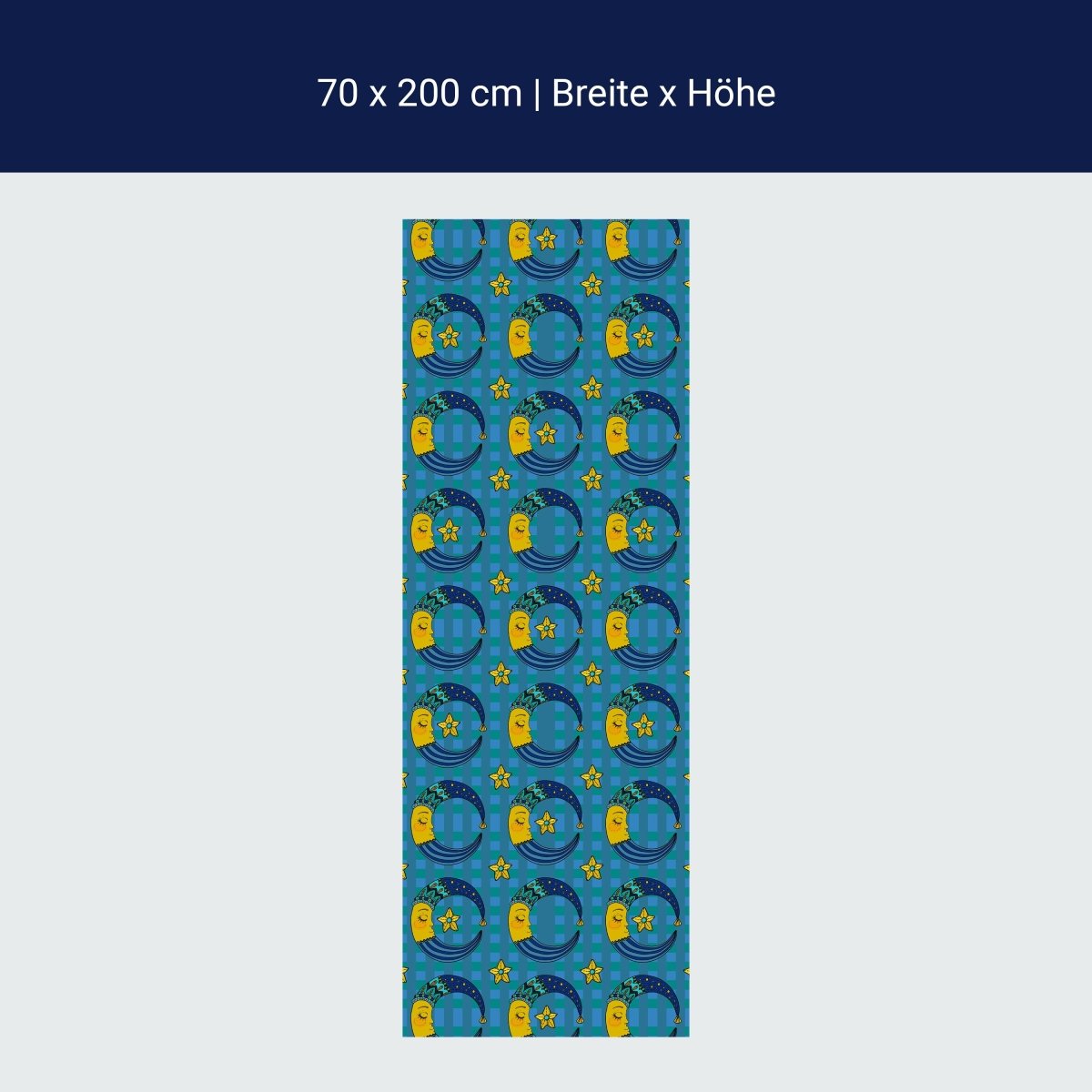 Duschwand Schläfriger Mond M0990