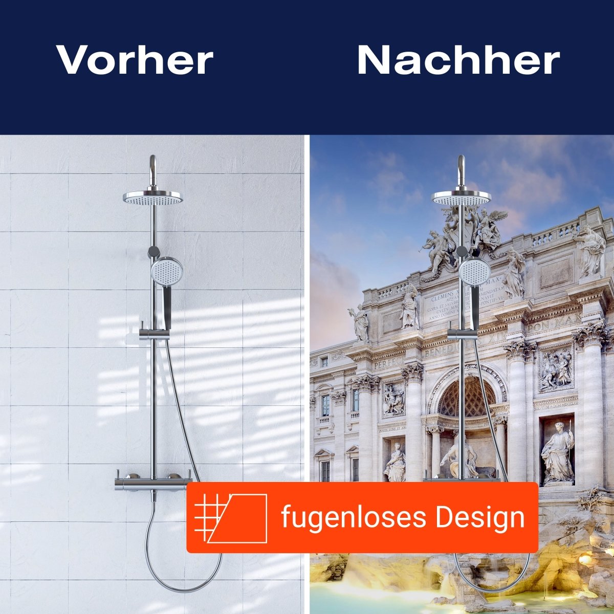 Duschwand Trevi-Brunnen, Rom M1024 entdecken - Bild 9