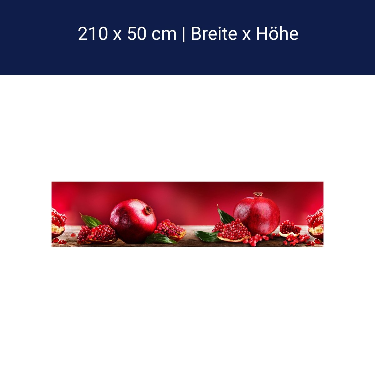 Küchenrückwand Granatapfel Rot Obst M1097