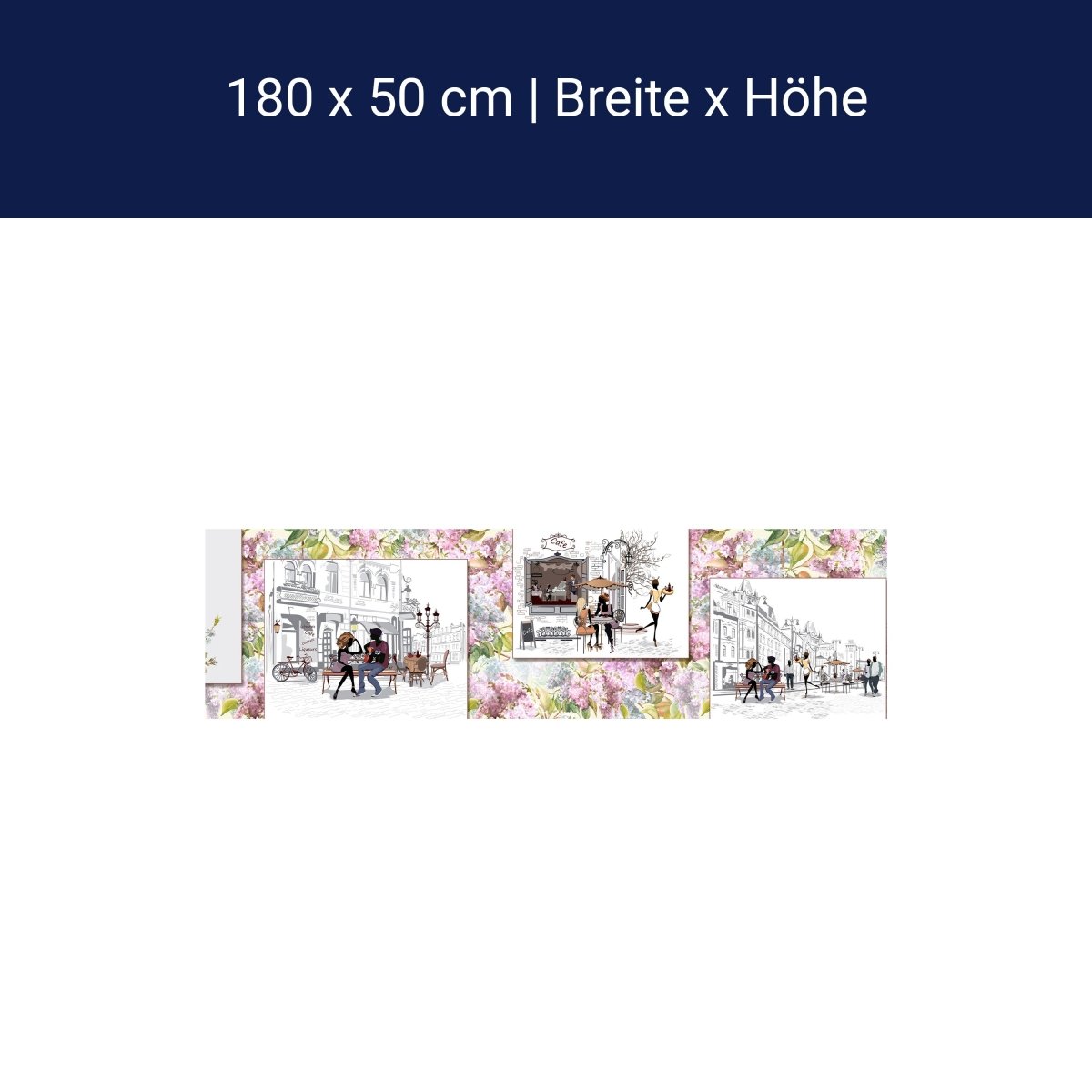 Küchenrückwand Frankreich Eifelturm Cafe Kaffee Popart M1358